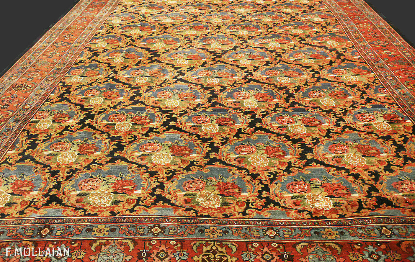 Tapis Persan Antique Bijar (Bidjar) n°:53610868